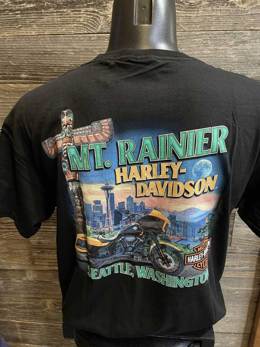 Mt. Rainier Harley-Davidson® Seattle Men's Classic Skull T-Shirt