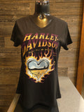 Mt. Rainier Harley-Davidson®  Woman's Heart of Chrome Tee