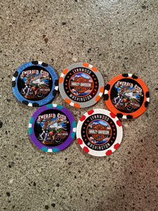 Emerald City Harley-Davidson® Poker Chips Set of 5