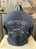 Emerald City Harley-Davidson® Skull Wing Dealer Back Long Sleeve