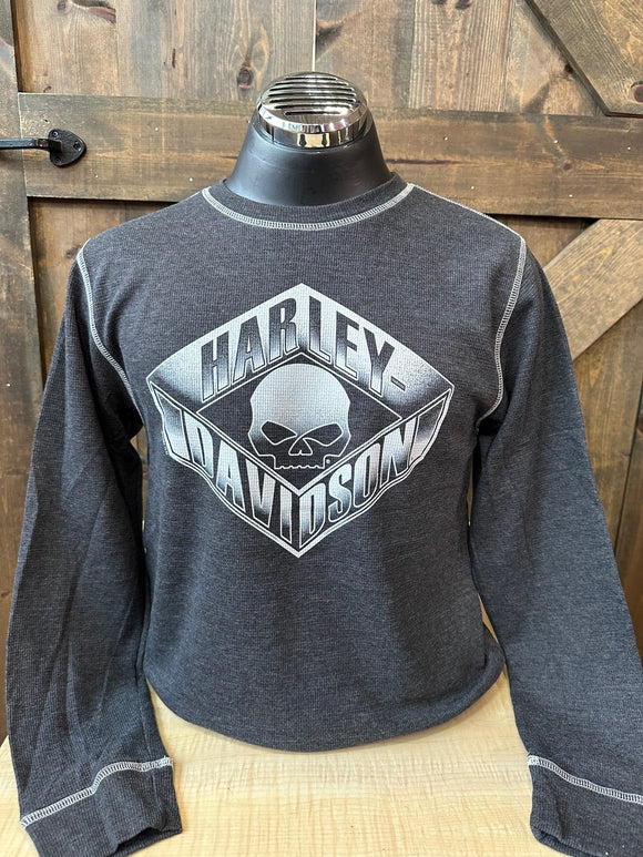 Emerald City Harley-Davidson® Skull Wing Dealer Back Long Sleeve