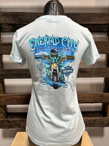 Emerald City Harley-Davidson® Kraken Dealer Back T-shirt Women's