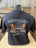 Emerald City Harley-Davidson® Skull Dealer Back T-shirt