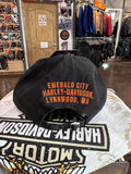 Emerald City Harley-Davidson® Dealer Hat Black/Orange