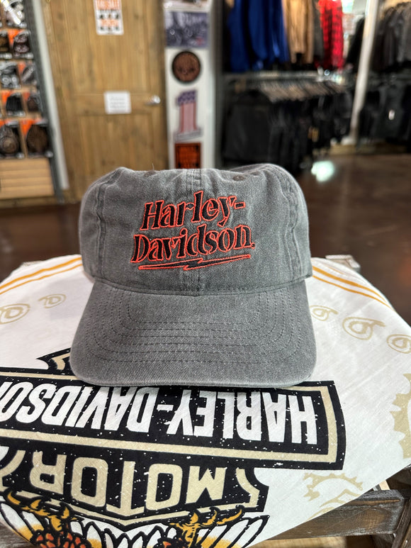 Emerald City Harley-Davidson® Dealer Hat Grey/Orange