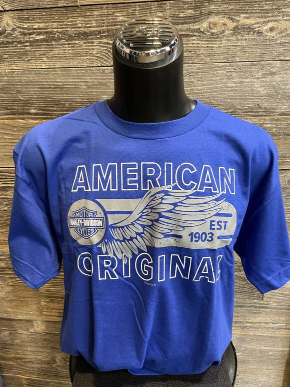 Mt. Rainier Harley-Davidson® Seattle Men's Original Blue T-Shirt
