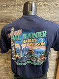 Mt. Rainier Harley-Davidson® Seattle Men's # 1 Totem Pole Navy T-Shirt