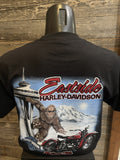 Eastside Harley-Davidson® Black Sasquatch T Shirt Seattle needle back
