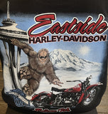 Eastside Harley-Davidson® Black Sasquatch T Shirt Seattle needle back