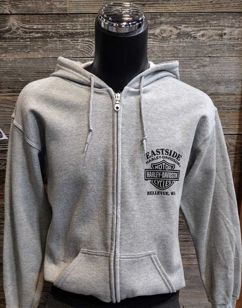 Harley zip best sale up hoodie