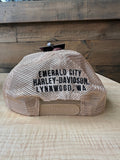 Emerald City Harley-Davidson® Dealer Hat Burgundy/Oatmeal