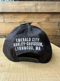 Emerald City Harley-Davidson® Dealer Hat Black/White