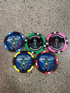 Emerald City Harley-Davidson Poker Chips Set of 5