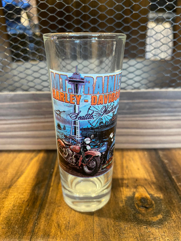Mt. Rainier Harley-Davidson® Seattle Skyline Tall Shot Glass